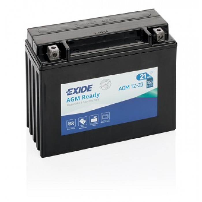 Аккумулятор EXIDE AGM 12-23 21Ач 350А обр. пол. 205x86x162 (Y50-N18L-A3, YTX24HL-BS, YTX24HL)